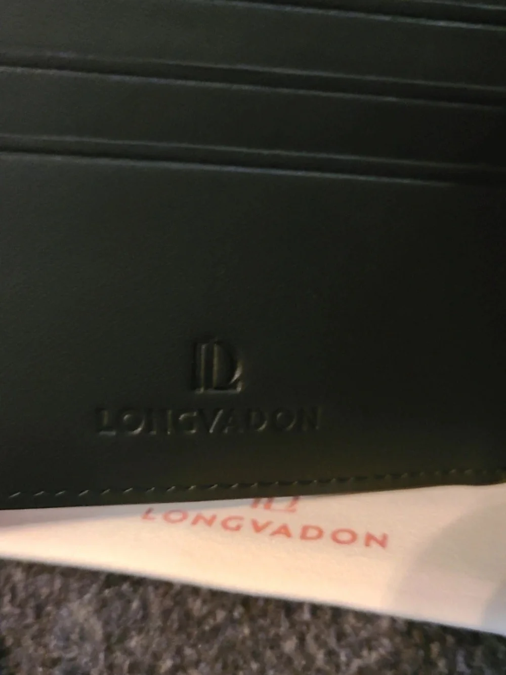 Men's Leather Bi-Fold Wallet in Black